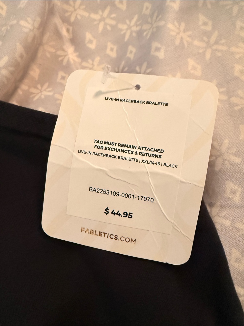Fabletics Live In Racerback Bralette - Picture 2 of 3
